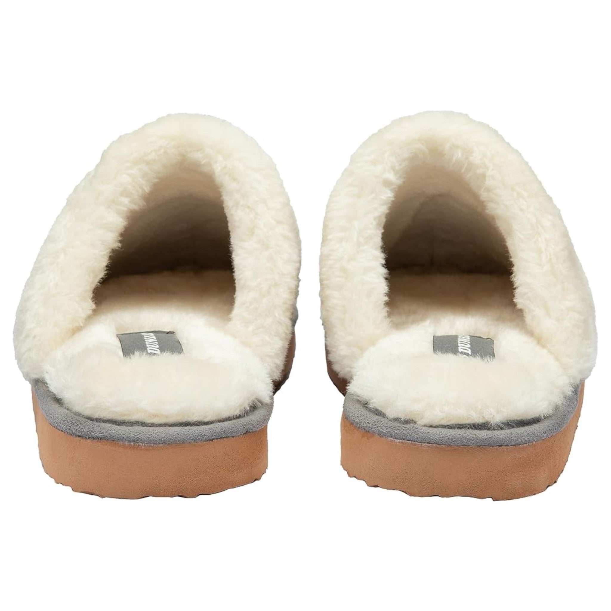 Ladies Dunlop footwear women’s mule slippers for indoor comfort with memory foam in grey